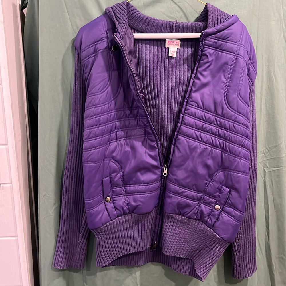 Woman jacket by Mossimo supply co 20/22w purple hoodie